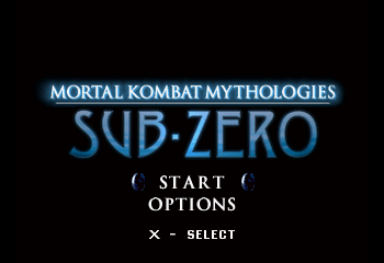 Mortal Kombat Mythologies: Sub-Zero Title Screen